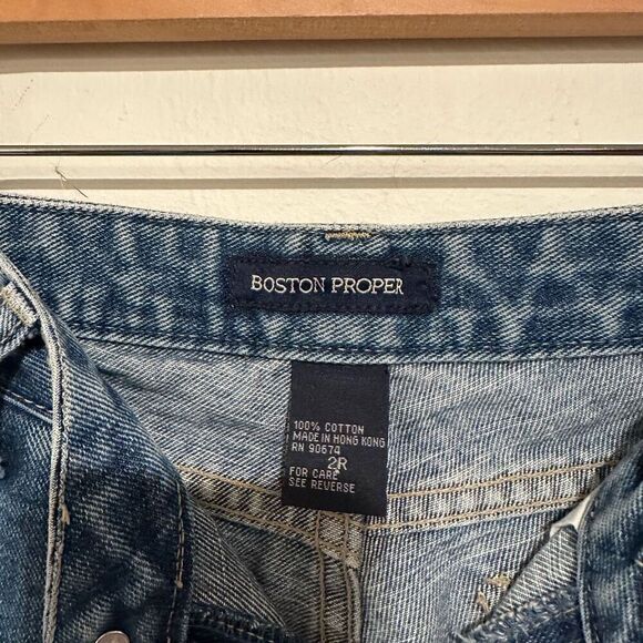 Vintage Boston Proper Women’s Light Wash Low rise Bootcut Jeans Size 2 - Picture 5 of 5